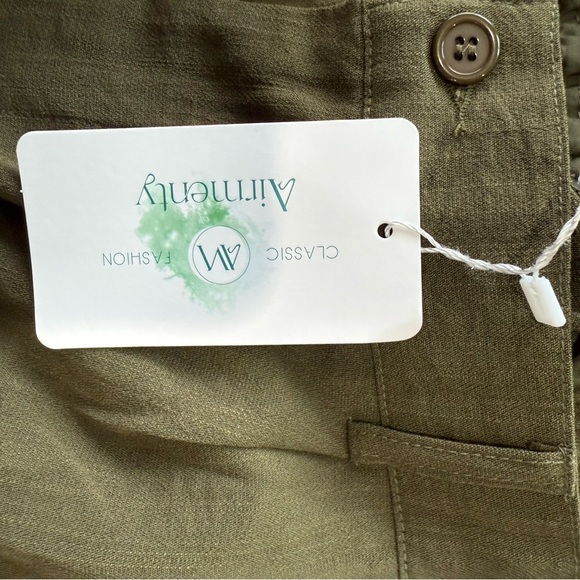 NWT Olive Wide Leg Women's Pants - Picture 7 of 9